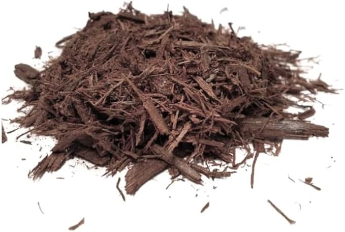 6 Large Bags of Premium Wood Much (1.5 Cubic Ft Each - 9 Cubic Ft Total) Organic Premium Mulch for All Your Landscaping Projects - Choose Your Color - Black - RED - Brown (Brown)