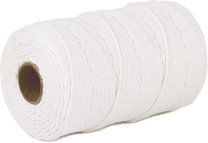 PerkHomy Cotton Butchers Twine String 700 Feet 2mm Twine for Cooking Food Safe Crafts Bakers Kitchen Butcher Meat Turkey Sausage Roasting Gift Wrapping Gardening Crocheting Knitting