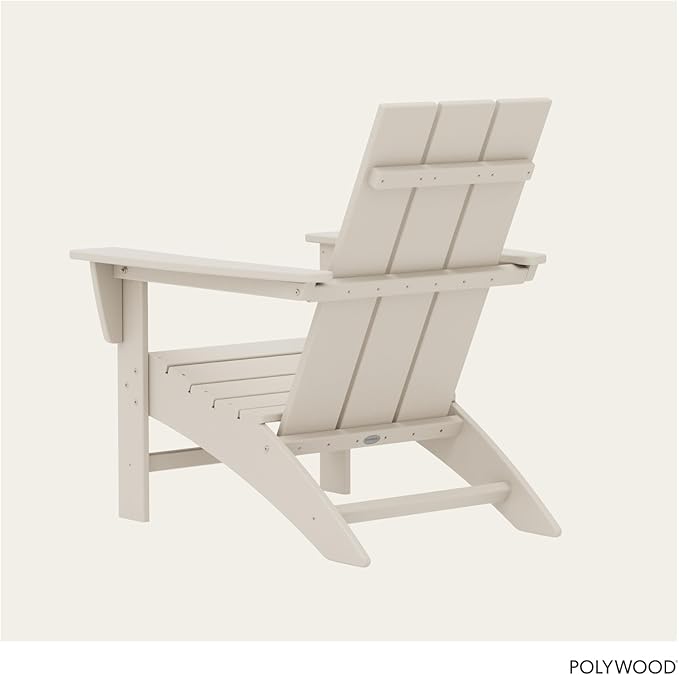 POLYWOOD AD420SA Modern Adirondack Chair, Sand