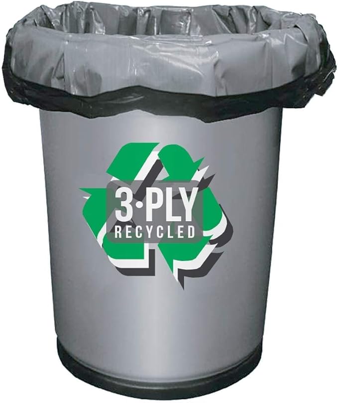 Aluf Plastics - COEX 3 Ply Garbage Bags, 20-30 Gallon, 1.25 Mil (eq), 30"x36", Black, 400 Count
