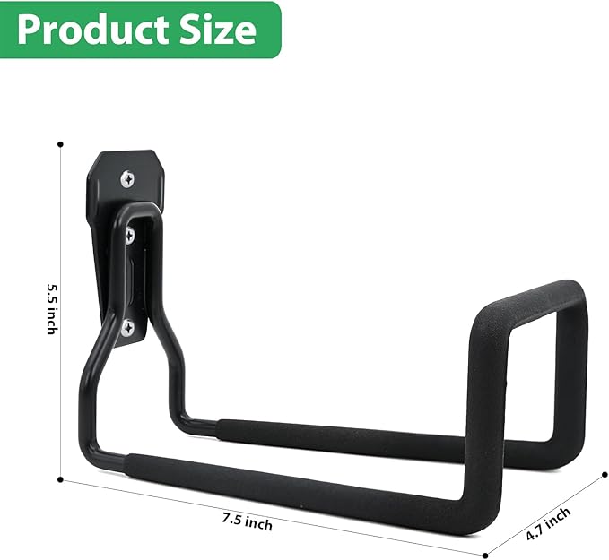 Garden Hose Holder - 2 Pack Hose Hanger Wall Mount, Heavy Duty Water Hose Holder for Outside Use in Yard, Metal Durable Hose Hooks, Ideal for Water Hose Storage