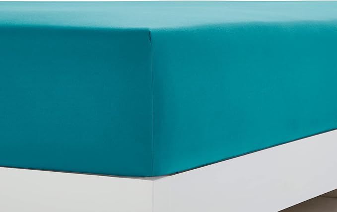 Clara Clark Bed Sheets, Premier 1800 Series 4 Piece Bed Sheet Set, Deep Pocket, Wrinkle, Fade, Stain Resistant, Luxury Soft Bedding Sheets & Pillowcases, Twin, Teal