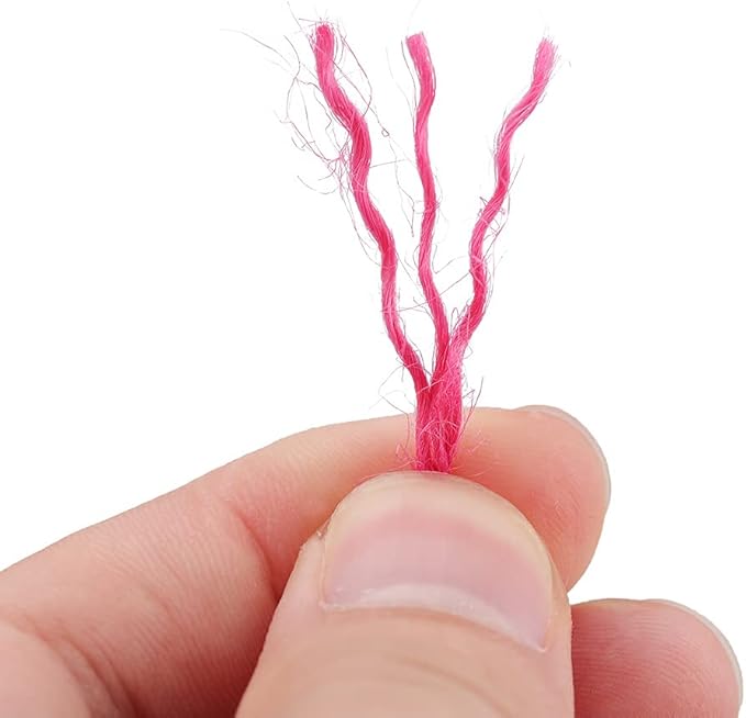 jijAcraft Jute Twine, 328 Feet, 2mm Natural Colored Rose Red Twine for Gift Wrapping, Climbing Plants, Garden Craft & DIY Christmas Decoration
