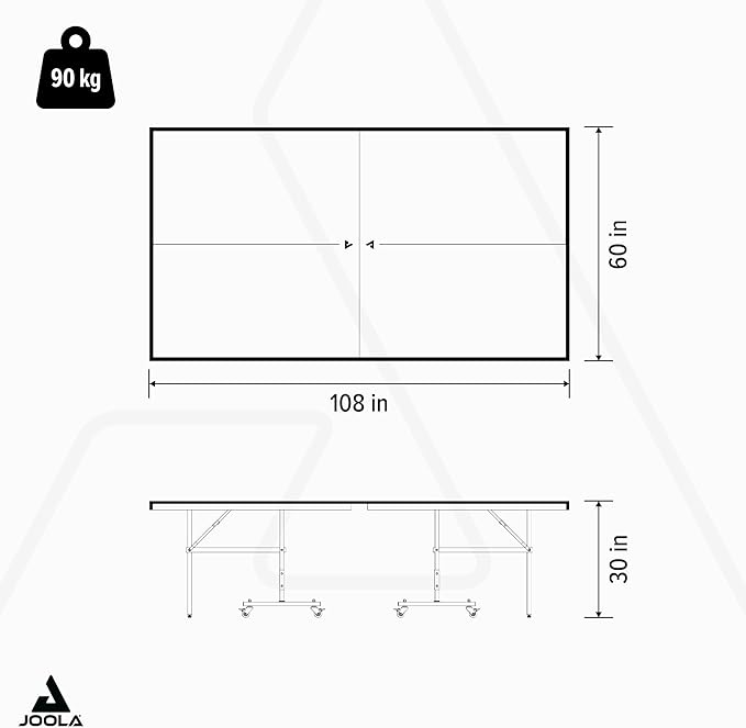 JOOLA NOVA Outdoor Ping Pong Table with Waterproof Table Tennis Net Set - Quick Assembly - All Weather Aluminum Composite Surface - Tournament Quality - Indoor & Outdoor Compatible