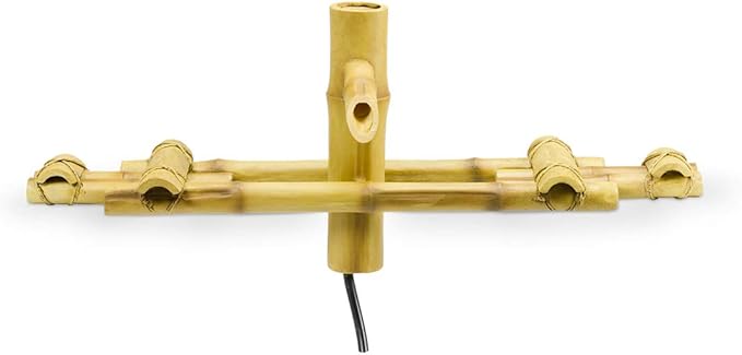 Aquascape Adjustable Pouring Bamboo Fountain for Ponds and Water Gardens, Poly-Resin | 78308