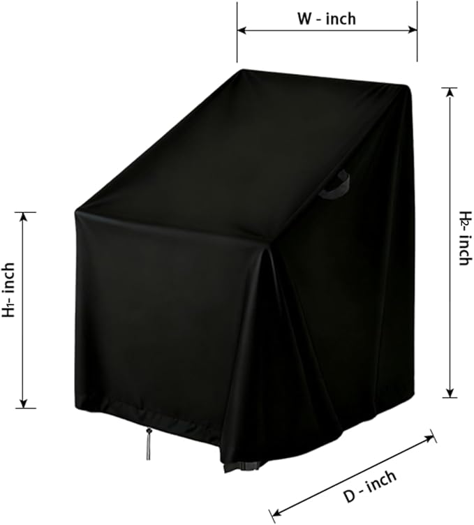 Cover for Rocking Chair,Covers compatible with Porch Rocking Chairs,Patio Rocker Cover for Porch,Patio,Balcony(Custom Size,1-Pc)