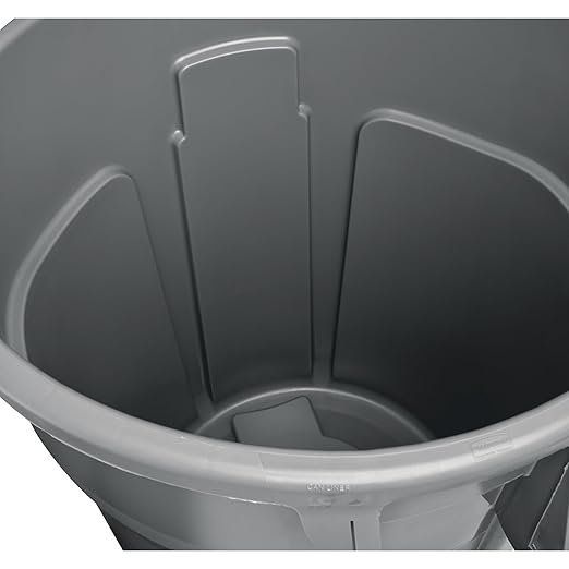 Rubbermaid Commercial 265500GY Round Brute Container Plastic 55 gal Gray