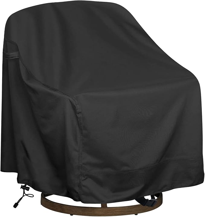 Outdoor Swivel Lounge Chair Cover,Waterproof Heavy Duty Outdoor Chair Covers, (30" W X 34" D X 38.5" H) Patio Furniture Cover for Swivel Patio Lounge Chair