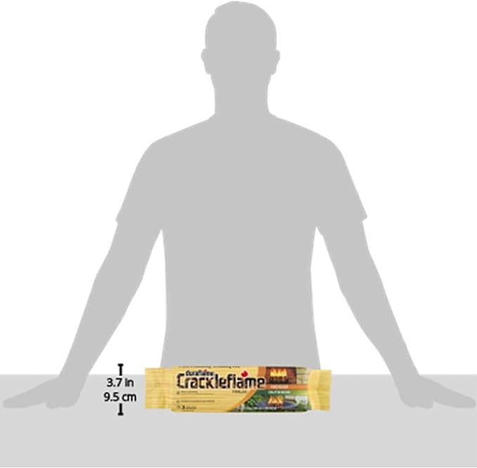 Duraflame Crackleflame Firelogs – Cozy Crackling Fireplace Logs, Fast Lighting in Under 5 Minutes, Burns 80% Cleaner Than Wood, Indoor/Outdoor Use (1 Case)