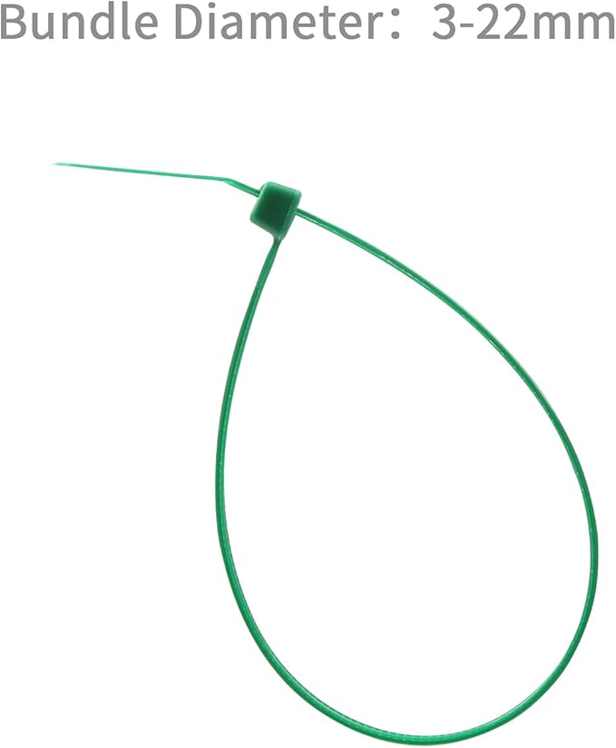 XINGO 1000 PCS 4 inch Garden Green Zip Ties, 18lb Strength, Small Tie Wraps Self-Locking Nylon Zip Ties for Indoor and Outdoor Use (Dark Green)