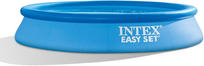 INTEX 28117EH Easy Set Inflatable Swimming Pool Set: 10ft x 24in – Includes 330 GPH Cartridge Filter Pump – Puncture-Resistant Material – 813 Gallon Capacity – 18in Water Depth