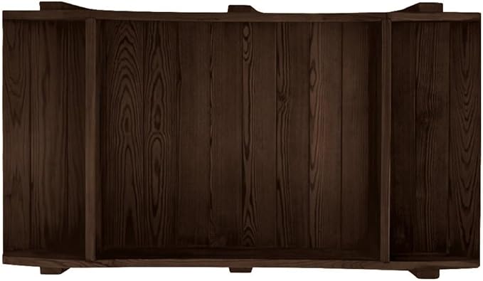6 FT Walnut Amish Made Garden Bridge with Double Rails for Walkway, Backyard Pond & Landscaping, Outdoor Wooden Footbridge for Koi Pond, Japanese Style Decorative Bridge, Made in USA
