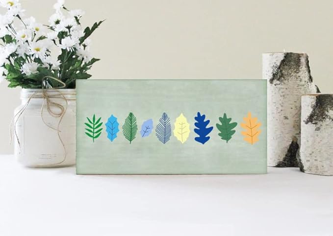 DGAGA Spring Flower Silk Screen Stencils Self Adhesive Leaf Screen Printing Stencil for Chalk Paste Reusable Chalk Mesh Transfers Stencils for Painting on Wood,Fabric,Garden Decor