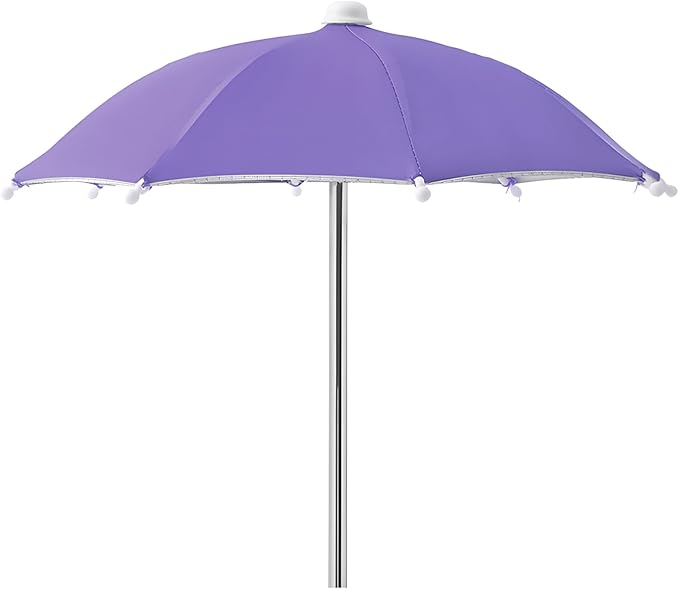 Squirrel Picnic Table Feeder Replacement Mini Umbrella for Outside (Purple)