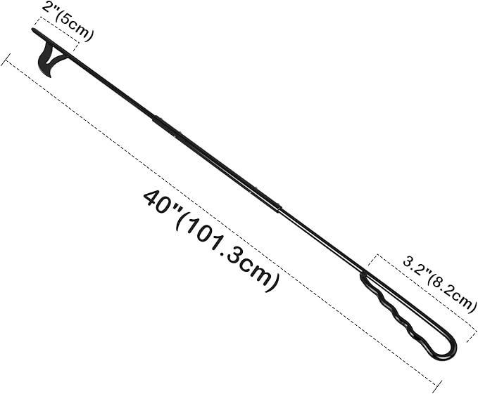 Stanbroil Fire Poker for Fire Pit, 40" Heavy Duty Fireplace Poker for Campfire Wood Stove Firewood Log Coals, Outdoor and Indoor Fireplace Fire Pit Tools