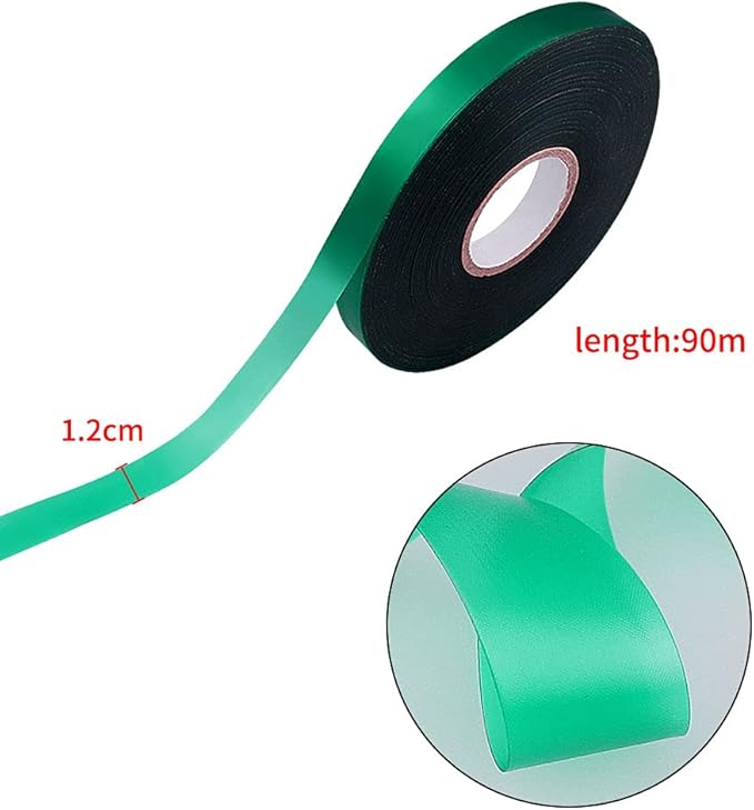 300Ft Plant Tape 1/2" Stretch Garden Tape Sturdy Plant Ribbon Nursery Tree Tape Support for Indoor Outdoor Patio Plant, Tree, Vegetables, Branches