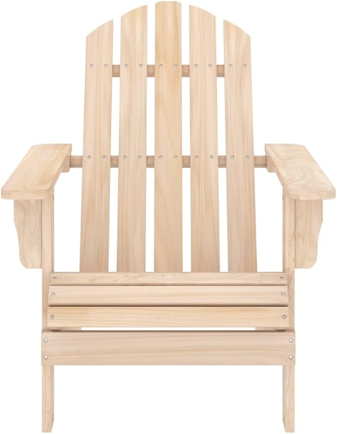 Patio Adirondack Chair Solid Fir Wood, Patio Dining Chairs, Bar Stools, Outdoor Seating for Outdoor Relaxation and Entertaining in Your Backyard or Poolside