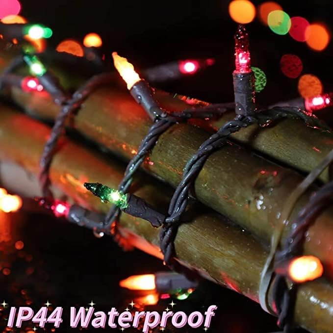 LAMPHOME Halloween String Lights - Orange Purple Green Mini Lights, 150count 31.9ft Halloween Lighting Decor for Outdoor&Indoor Use, Fairy Garden, Yard, Home, Party, Holiday Decoration