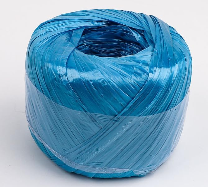 Polyester Nylon Plastic Rope Twine, Household Bundled for Packing Gardening Craft,20 MM Width and 100m Length (Blue)