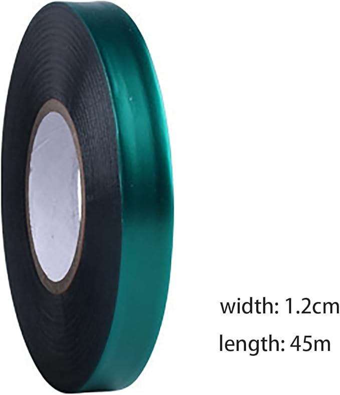 2 Rolls Stretch Tie Tape Garden Tie Green Thick Plant Ribbon for Indoor Outdoor Patio Plant Tree, Branches, Climbing Planters, Flowers, 0.5 Inch Wide by 150 Feet Long
