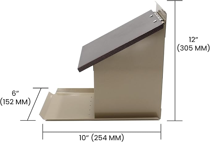 Zenport Z38079 Squirrel Lunch Box Hopper Squirrel Feeder - Helps Divert Squirrels Away from Dedicated Bird Feeders