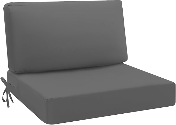 idee-home Outdoor Cushions for Patio Furniture, Outdoor Seat Cushion, Waterproof Hampton Bay Deep Seat Replacement Couch Chair Cushions for Garden Lawn Backyard Deck, 30 x 30