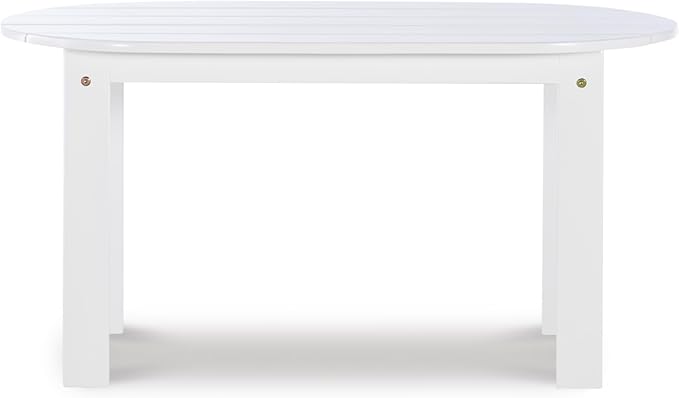 Linon Jayde Adirondack Coffee Table, White 18.11D x 35.24W x 18.11H in