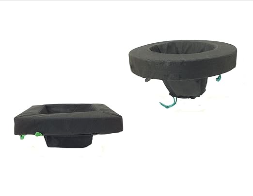 PondH2o Floating Aquatic Water Garden Pond Plant or Flower Fabric Planter Baskets, 10" Square & 14" Round, Aquaponics, Hydroponics | Value 2 Pack