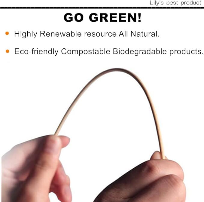 6" Natural Bamboo Skewers for BBQ，Appetiser，Fruit，Cocktail，Kabob，Chocolate Fountain，Grilling，Barbecue，Kitchen，Crafting and Party. Φ=4mm, More Size Choices 8"/10"/12"/14"/16"/17.5"/30"/36"(500 PCS)