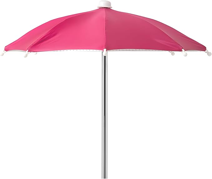Squirrel Picnic Table Feeder Replacement Mini Umbrella for Outside (Dark-Pink)