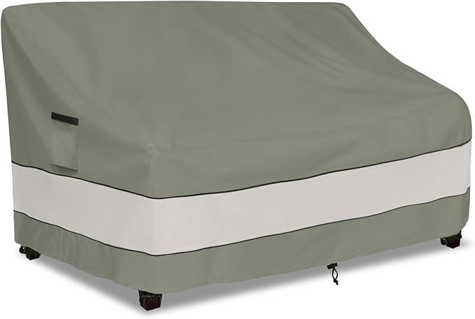 Outdoor Sofa Cover,Patio Loveseat Cover,3-Seater Bench Cover,Waterproof Heavy Duty Patio Furniture Covers,76W x 32.5D x 33H Inches