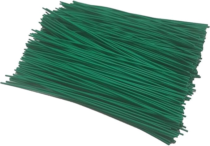 Plant Twist Ties - 8in Plant Ties for Climbing Plants - Garden Ties Reusable Twist Ties Garden Twine for Plants Vines Cords Bags - Pack of 200, Green