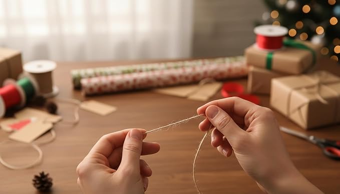 Premium Brazilian Sisal Twine, Natural Fiber 100% Sisal, Heavy-Duty, Ultra Durable, Ideal for DIY Projects, Home Decor, Gardening, Crafting, Gifting, Wrapping (1640 ft / 500 m Coil)