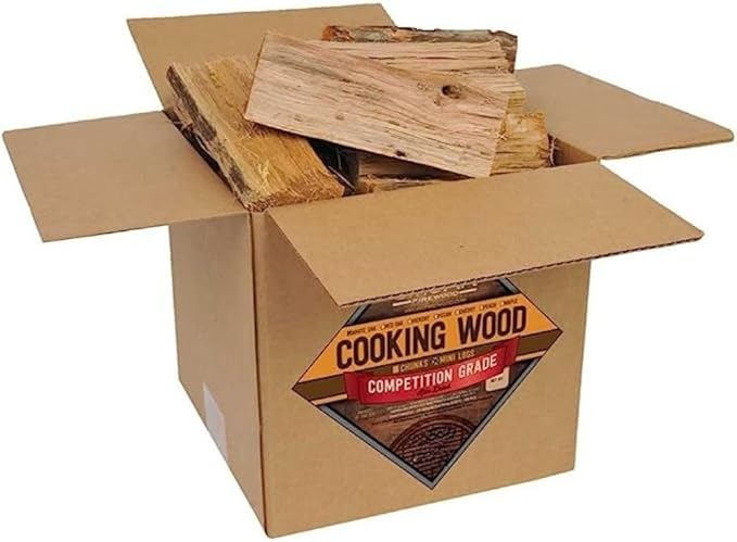 Smoak Firewood’s Cooking Wood Mini Splits - USDA Certified Kiln Dried Wood for Pizza Ovens, Grills, Smokers and BBQing (8inch Pieces, 25-30lbs 1728 Cubic in – Cherry)