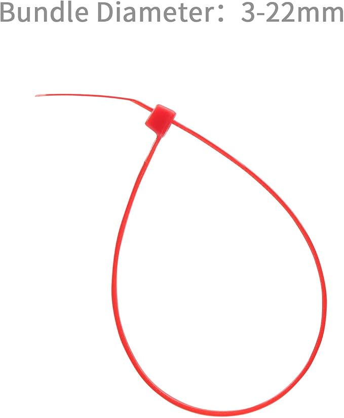 XINGO 1000 PCS 4 inch Red Zip Ties, 18lb Strength, Small Tie Wraps Self-Locking Nylon Zip Ties for Indoor and Outdoor Use