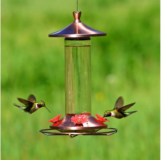 Birdscapes 710B 12 Oz Brown Copper Hummingbird Feeder