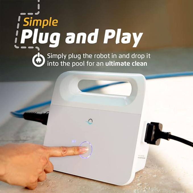 Dolphin (2026 Model) Explorer E50 Wi-Fi Automatic Robotic Pool Vacuum Cleaner, Waterline Scrubber Brush, Ideal for All Pool Up to 50 Feet in Length