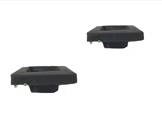 PondH2o Floating Aquatic Water Garden Pond Plant or Flower Fabric Planter Baskets with Plant Food, 14" Square Floatable Aquatic Water Garden Pond Plant Islands for Ponds | Value 2 Pack