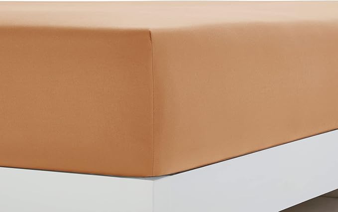 Clara Clark Bed Sheets, Premier 1800 Series 4 Piece Bed Sheet Set, Deep Pocket, Wrinkle, Fade, Stain Resistant, Luxury Soft Bedding Sheets & Pillowcases, California King, Mocha Brown