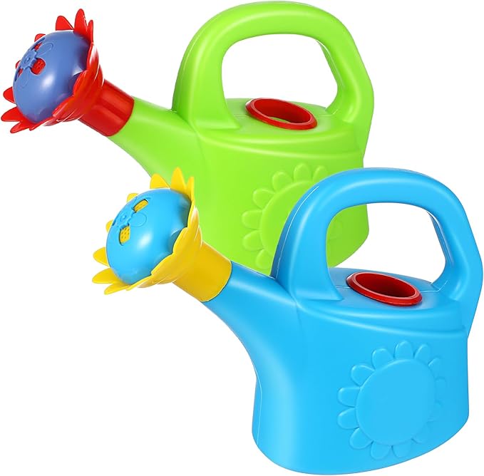 Chicken Watering Cans, Plastic Watering Can Watering Can Kids Beach Watering Can Toys, 2 Pieces (Random Color)