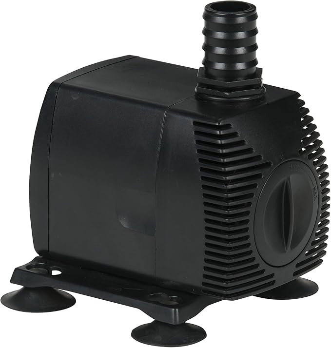 Little Giant PES-1000-PW 115-Volt, 1150 GPH Magnetic Drive Fountain/Pond Pump with 15-Ft. Cord, Black, 566722