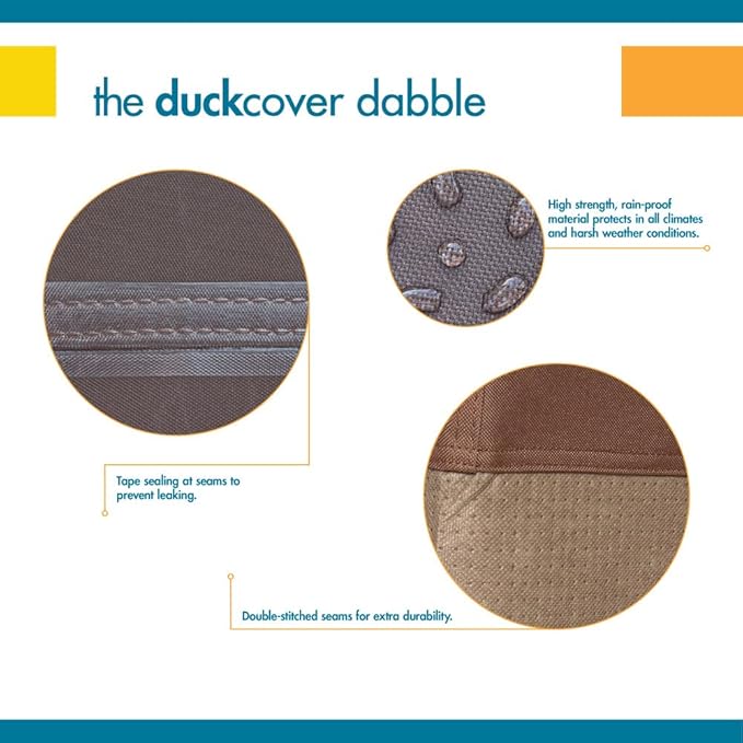 DUCKCOVERS Ultimate Waterproof 36 Inch Patio Chair Cover, 2 Pack, Outdoor Patio Chair Covers