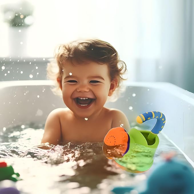 Kids' Fun Watering Can Bath Toy - Interactive & Educational, Lightweight Design for Easy Play, Enhances Hand-Eye Coordination