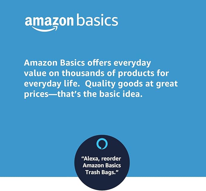 Amazon Basics Lawn & Leaf Drawstring Trash Bags,39 Gallon,40 Count (Pack of 4)