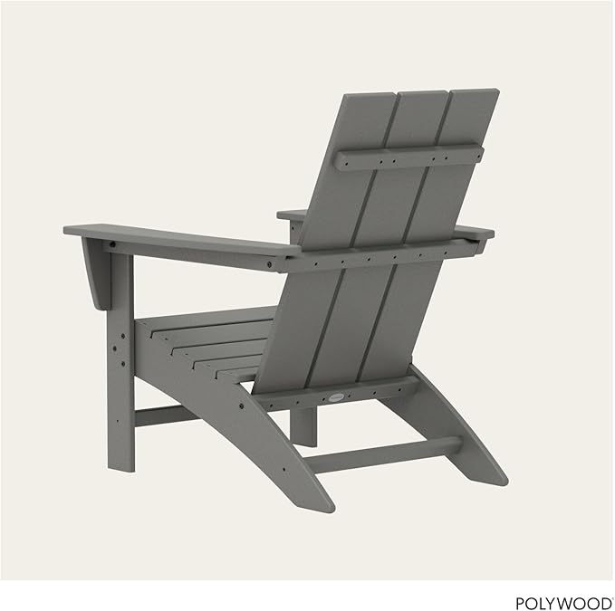 Modern Adirondack Chair (Slate Grey)