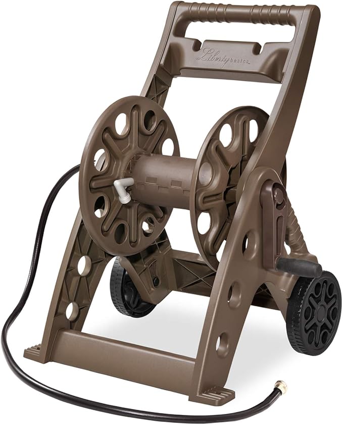 Liberty Garden Products 514 Two Wheel, Hose Cart, Plastic,bronze (Assembly required)
