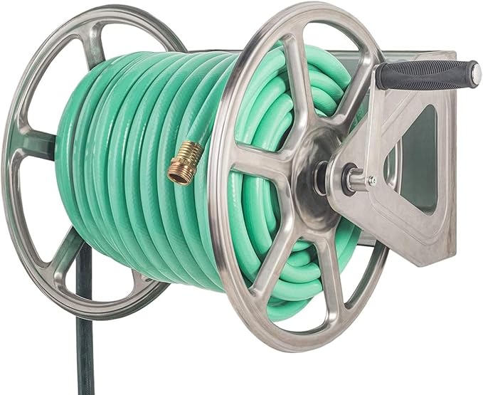 Liberty Garden Products 709-S2 Hose Reel, Stainless Steel