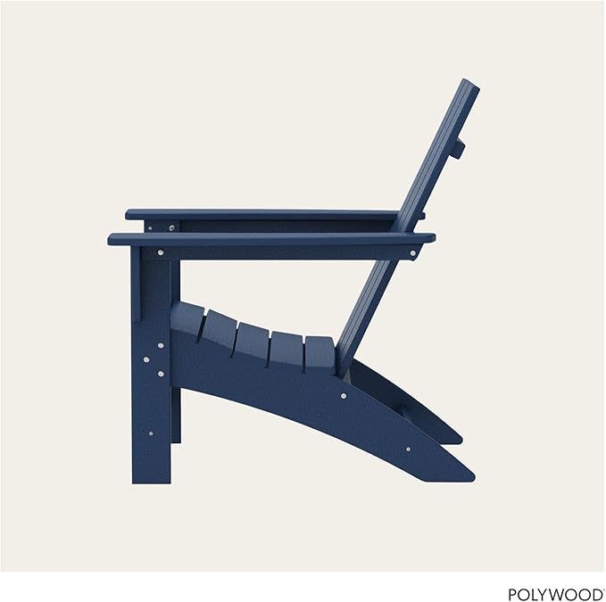 POLYWOOD Modern Adirondack Chair (Navy)