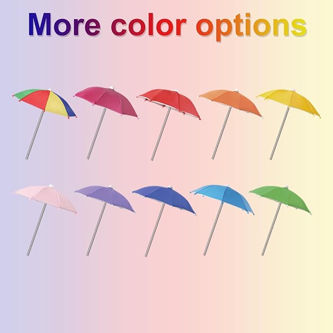 Squirrel Picnic Table Feeder Replacement Mini Umbrella for Outside (Multiple Color 1)