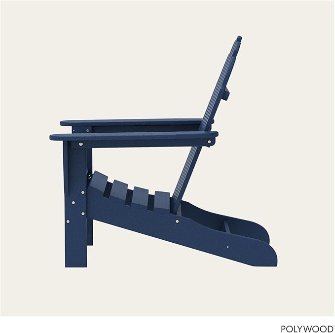 POLYWOOD AD4030NV Classic Adirondack Chair, Navy